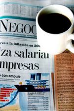 Financial newspaper section in Spanish